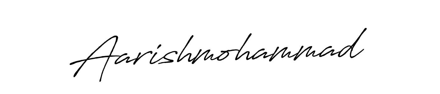 Design your own signature with our free online signature maker. With this signature software, you can create a handwritten (Antro_Vectra_Bolder) signature for name Aarishmohammad. Aarishmohammad signature style 7 images and pictures png