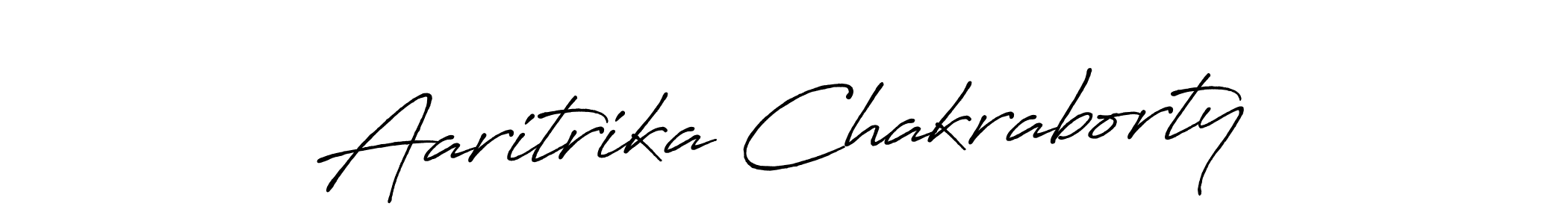 Make a beautiful signature design for name Aaritrika Chakraborty. With this signature (Antro_Vectra_Bolder) style, you can create a handwritten signature for free. Aaritrika Chakraborty signature style 7 images and pictures png