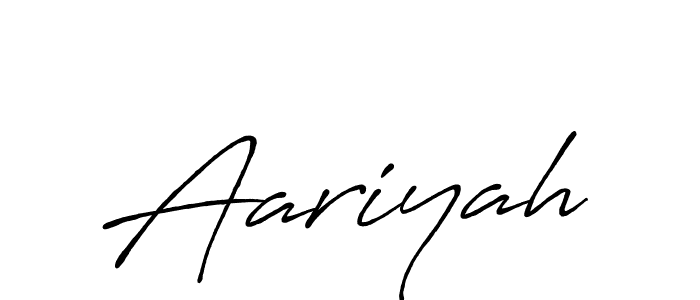 Use a signature maker to create a handwritten signature online. With this signature software, you can design (Antro_Vectra_Bolder) your own signature for name Aariyah. Aariyah signature style 7 images and pictures png