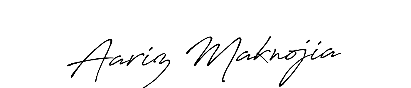 You should practise on your own different ways (Antro_Vectra_Bolder) to write your name (Aariz Maknojia) in signature. don't let someone else do it for you. Aariz Maknojia signature style 7 images and pictures png