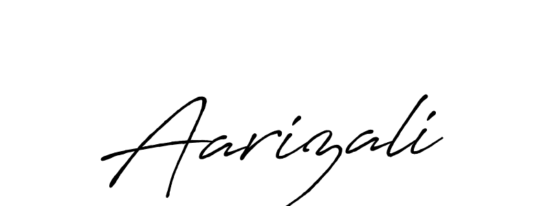 Create a beautiful signature design for name Aarizali. With this signature (Antro_Vectra_Bolder) fonts, you can make a handwritten signature for free. Aarizali signature style 7 images and pictures png