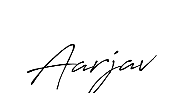 Create a beautiful signature design for name Aarjav. With this signature (Antro_Vectra_Bolder) fonts, you can make a handwritten signature for free. Aarjav signature style 7 images and pictures png