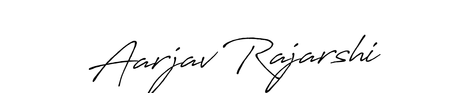 Create a beautiful signature design for name Aarjav Rajarshi. With this signature (Antro_Vectra_Bolder) fonts, you can make a handwritten signature for free. Aarjav Rajarshi signature style 7 images and pictures png