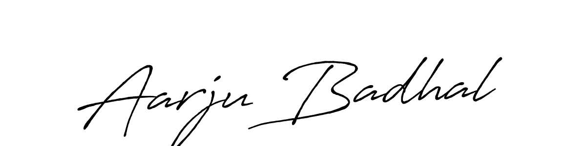 It looks lik you need a new signature style for name Aarju Badhal. Design unique handwritten (Antro_Vectra_Bolder) signature with our free signature maker in just a few clicks. Aarju Badhal signature style 7 images and pictures png