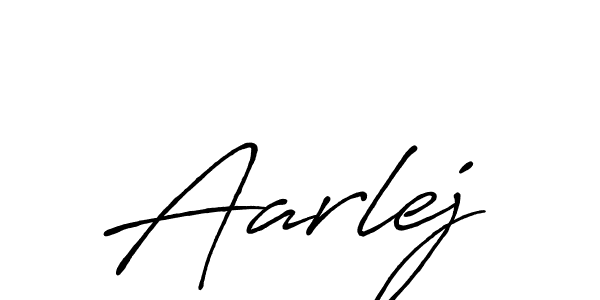 How to make Aarlej name signature. Use Antro_Vectra_Bolder style for creating short signs online. This is the latest handwritten sign. Aarlej signature style 7 images and pictures png