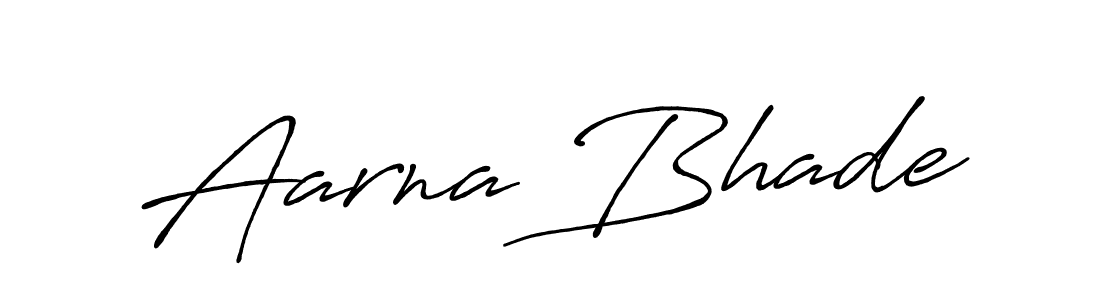 Similarly Antro_Vectra_Bolder is the best handwritten signature design. Signature creator online .You can use it as an online autograph creator for name Aarna Bhade. Aarna Bhade signature style 7 images and pictures png