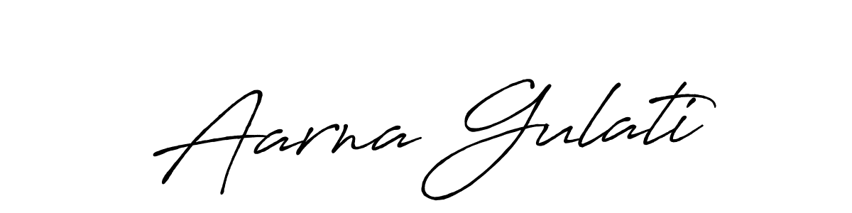 It looks lik you need a new signature style for name Aarna Gulati. Design unique handwritten (Antro_Vectra_Bolder) signature with our free signature maker in just a few clicks. Aarna Gulati signature style 7 images and pictures png