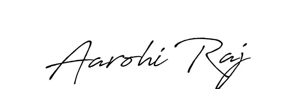 How to make Aarohi Raj signature? Antro_Vectra_Bolder is a professional autograph style. Create handwritten signature for Aarohi Raj name. Aarohi Raj signature style 7 images and pictures png