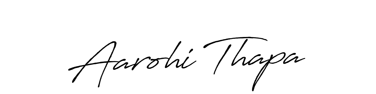 How to make Aarohi Thapa signature? Antro_Vectra_Bolder is a professional autograph style. Create handwritten signature for Aarohi Thapa name. Aarohi Thapa signature style 7 images and pictures png