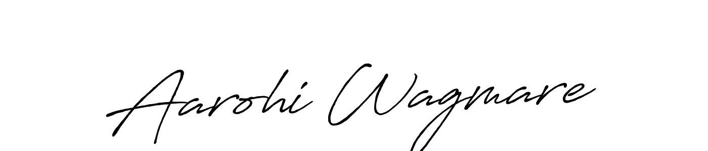 Also You can easily find your signature by using the search form. We will create Aarohi Wagmare name handwritten signature images for you free of cost using Antro_Vectra_Bolder sign style. Aarohi Wagmare signature style 7 images and pictures png