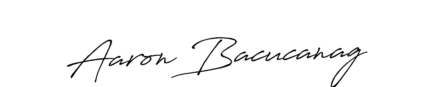 Aaron Bacucanag stylish signature style. Best Handwritten Sign (Antro_Vectra_Bolder) for my name. Handwritten Signature Collection Ideas for my name Aaron Bacucanag. Aaron Bacucanag signature style 7 images and pictures png