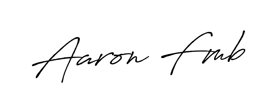 Aaron Fmb stylish signature style. Best Handwritten Sign (Antro_Vectra_Bolder) for my name. Handwritten Signature Collection Ideas for my name Aaron Fmb. Aaron Fmb signature style 7 images and pictures png