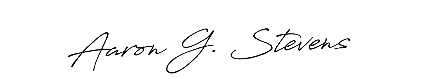 Antro_Vectra_Bolder is a professional signature style that is perfect for those who want to add a touch of class to their signature. It is also a great choice for those who want to make their signature more unique. Get Aaron G. Stevens name to fancy signature for free. Aaron G. Stevens signature style 7 images and pictures png