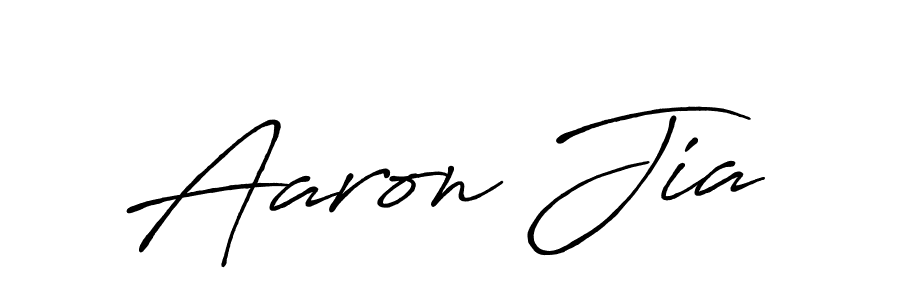 Also You can easily find your signature by using the search form. We will create Aaron Jia name handwritten signature images for you free of cost using Antro_Vectra_Bolder sign style. Aaron Jia signature style 7 images and pictures png