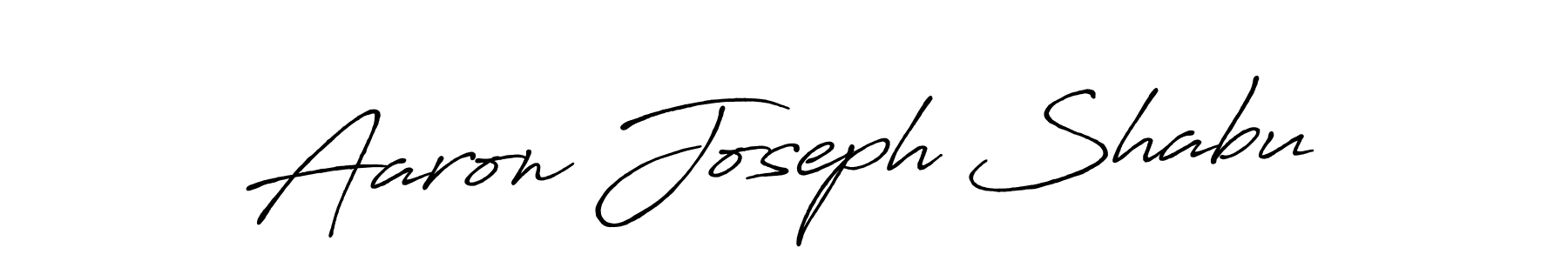 Aaron Joseph Shabu stylish signature style. Best Handwritten Sign (Antro_Vectra_Bolder) for my name. Handwritten Signature Collection Ideas for my name Aaron Joseph Shabu. Aaron Joseph Shabu signature style 7 images and pictures png