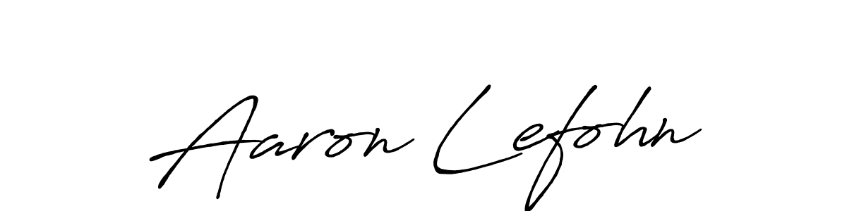 Design your own signature with our free online signature maker. With this signature software, you can create a handwritten (Antro_Vectra_Bolder) signature for name Aaron Lefohn. Aaron Lefohn signature style 7 images and pictures png