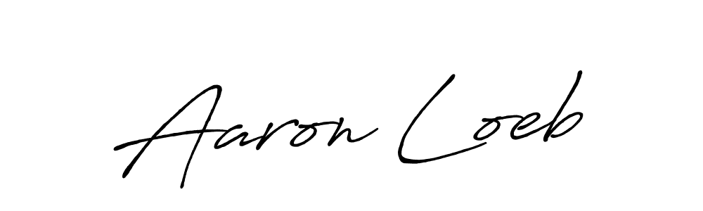 How to make Aaron Loeb name signature. Use Antro_Vectra_Bolder style for creating short signs online. This is the latest handwritten sign. Aaron Loeb signature style 7 images and pictures png