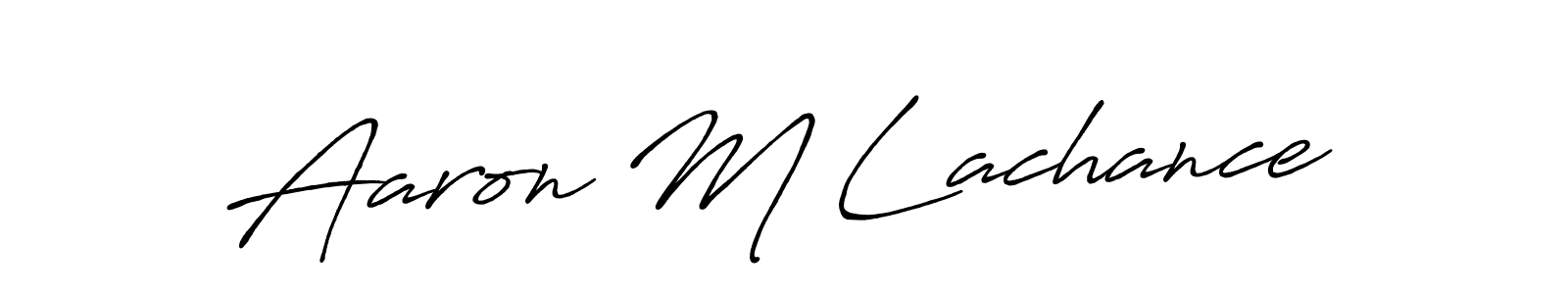How to make Aaron M Lachance signature? Antro_Vectra_Bolder is a professional autograph style. Create handwritten signature for Aaron M Lachance name. Aaron M Lachance signature style 7 images and pictures png
