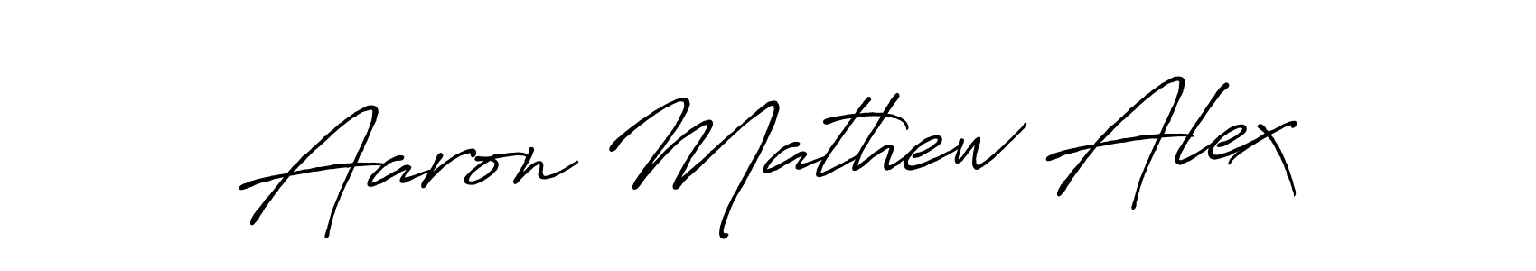 You should practise on your own different ways (Antro_Vectra_Bolder) to write your name (Aaron Mathew Alex) in signature. don't let someone else do it for you. Aaron Mathew Alex signature style 7 images and pictures png