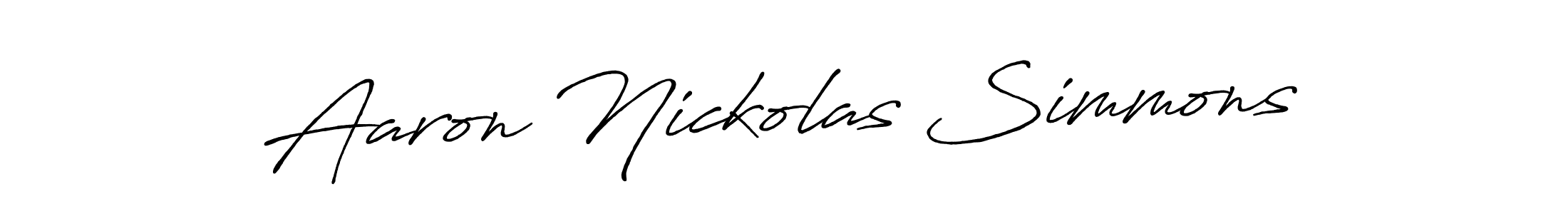 Make a short Aaron Nickolas Simmons signature style. Manage your documents anywhere anytime using Antro_Vectra_Bolder. Create and add eSignatures, submit forms, share and send files easily. Aaron Nickolas Simmons signature style 7 images and pictures png