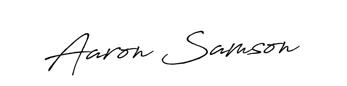 Make a short Aaron Samson signature style. Manage your documents anywhere anytime using Antro_Vectra_Bolder. Create and add eSignatures, submit forms, share and send files easily. Aaron Samson signature style 7 images and pictures png