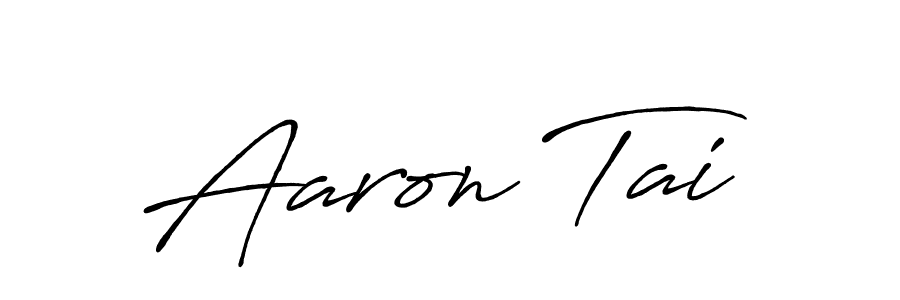 Also You can easily find your signature by using the search form. We will create Aaron Tai name handwritten signature images for you free of cost using Antro_Vectra_Bolder sign style. Aaron Tai signature style 7 images and pictures png