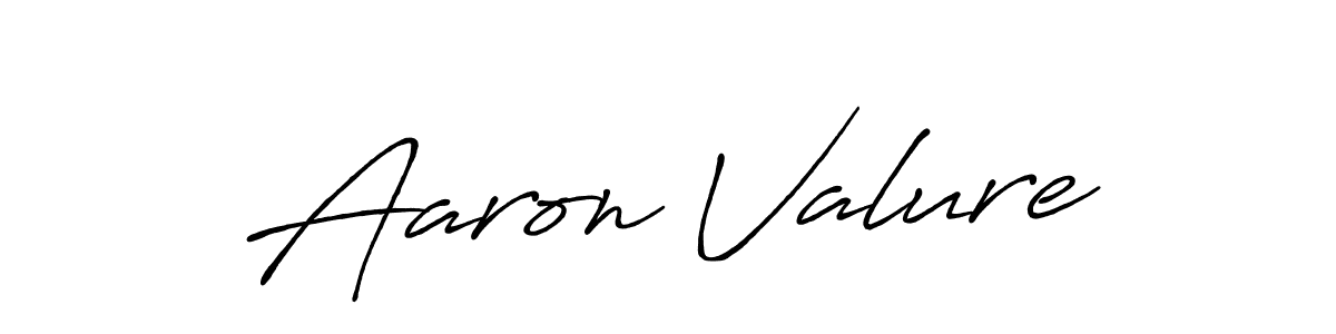 Aaron Valure stylish signature style. Best Handwritten Sign (Antro_Vectra_Bolder) for my name. Handwritten Signature Collection Ideas for my name Aaron Valure. Aaron Valure signature style 7 images and pictures png