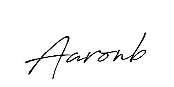 Make a beautiful signature design for name Aaronb. With this signature (Antro_Vectra_Bolder) style, you can create a handwritten signature for free. Aaronb signature style 7 images and pictures png