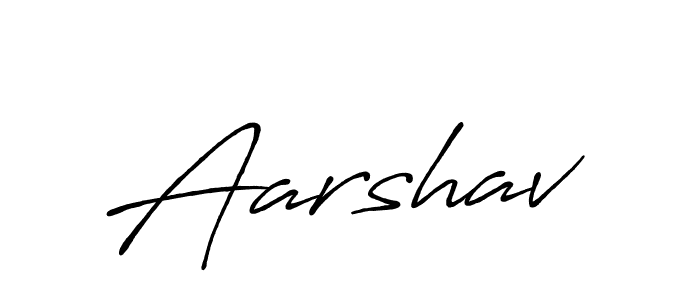 Make a beautiful signature design for name Aarshav. With this signature (Antro_Vectra_Bolder) style, you can create a handwritten signature for free. Aarshav signature style 7 images and pictures png