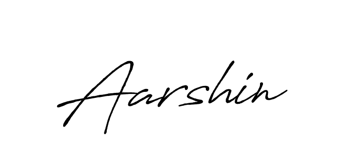 Use a signature maker to create a handwritten signature online. With this signature software, you can design (Antro_Vectra_Bolder) your own signature for name Aarshin. Aarshin signature style 7 images and pictures png