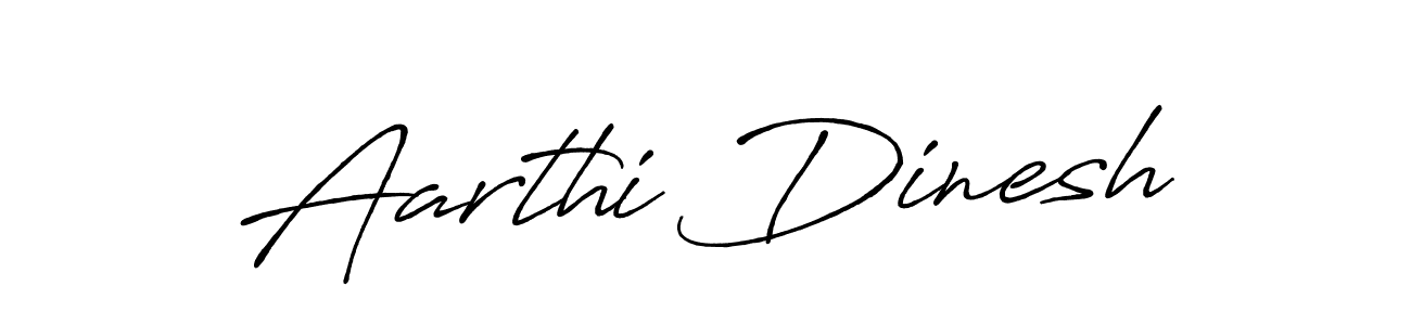 Design your own signature with our free online signature maker. With this signature software, you can create a handwritten (Antro_Vectra_Bolder) signature for name Aarthi Dinesh. Aarthi Dinesh signature style 7 images and pictures png