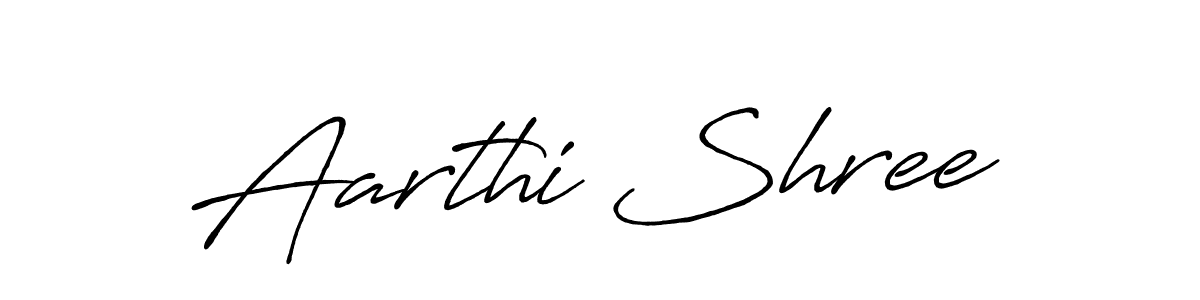 Make a beautiful signature design for name Aarthi Shree. With this signature (Antro_Vectra_Bolder) style, you can create a handwritten signature for free. Aarthi Shree signature style 7 images and pictures png