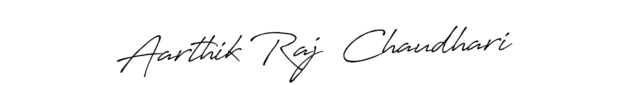 Design your own signature with our free online signature maker. With this signature software, you can create a handwritten (Antro_Vectra_Bolder) signature for name Aarthik Raj  Chaudhari. Aarthik Raj  Chaudhari signature style 7 images and pictures png