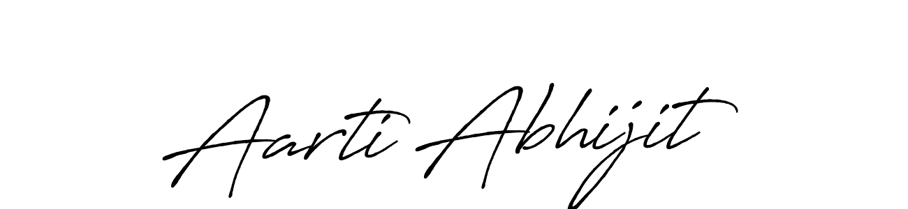 Make a beautiful signature design for name Aarti Abhijit. Use this online signature maker to create a handwritten signature for free. Aarti Abhijit signature style 7 images and pictures png