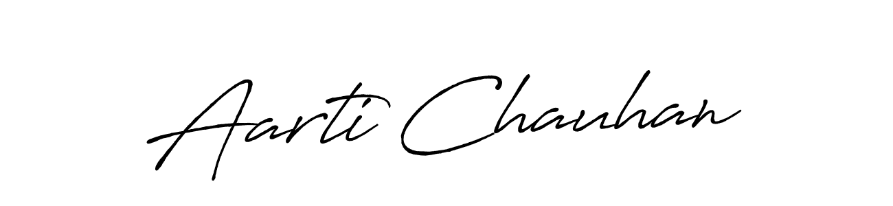 Aarti Chauhan stylish signature style. Best Handwritten Sign (Antro_Vectra_Bolder) for my name. Handwritten Signature Collection Ideas for my name Aarti Chauhan. Aarti Chauhan signature style 7 images and pictures png