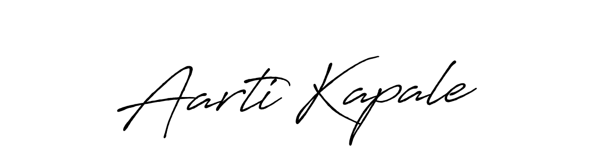 Also You can easily find your signature by using the search form. We will create Aarti Kapale name handwritten signature images for you free of cost using Antro_Vectra_Bolder sign style. Aarti Kapale signature style 7 images and pictures png