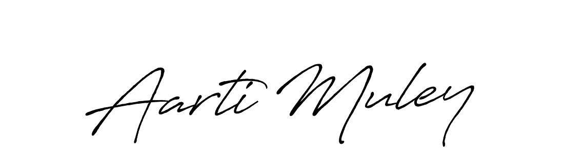 It looks lik you need a new signature style for name Aarti Muley. Design unique handwritten (Antro_Vectra_Bolder) signature with our free signature maker in just a few clicks. Aarti Muley signature style 7 images and pictures png