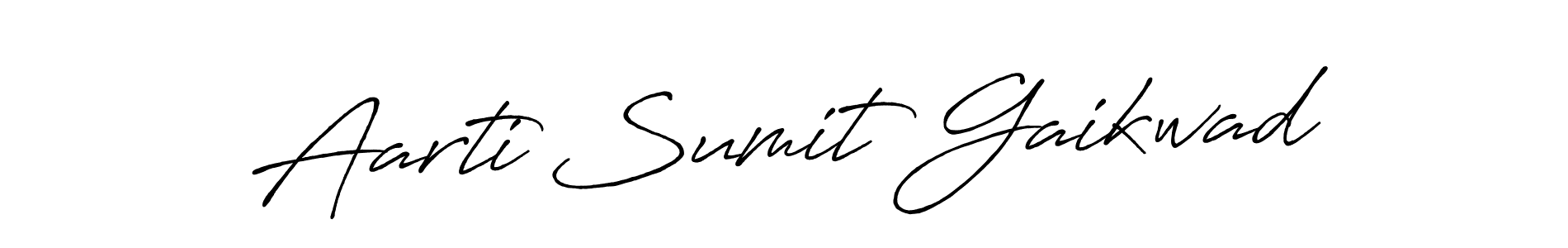Aarti Sumit Gaikwad stylish signature style. Best Handwritten Sign (Antro_Vectra_Bolder) for my name. Handwritten Signature Collection Ideas for my name Aarti Sumit Gaikwad. Aarti Sumit Gaikwad signature style 7 images and pictures png