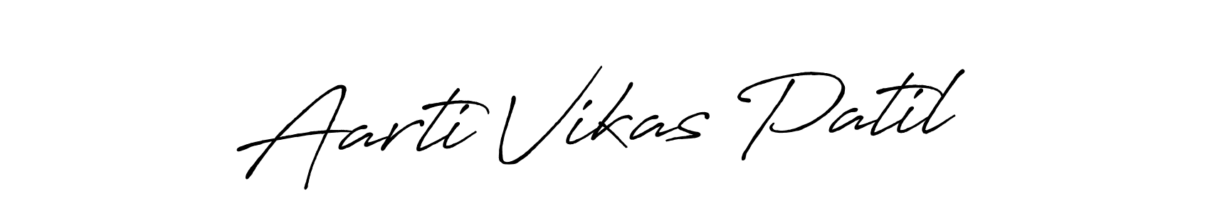 Create a beautiful signature design for name Aarti Vikas Patil. With this signature (Antro_Vectra_Bolder) fonts, you can make a handwritten signature for free. Aarti Vikas Patil signature style 7 images and pictures png