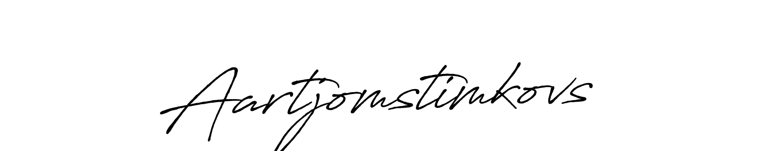 This is the best signature style for the Aartjomstimkovs name. Also you like these signature font (Antro_Vectra_Bolder). Mix name signature. Aartjomstimkovs signature style 7 images and pictures png