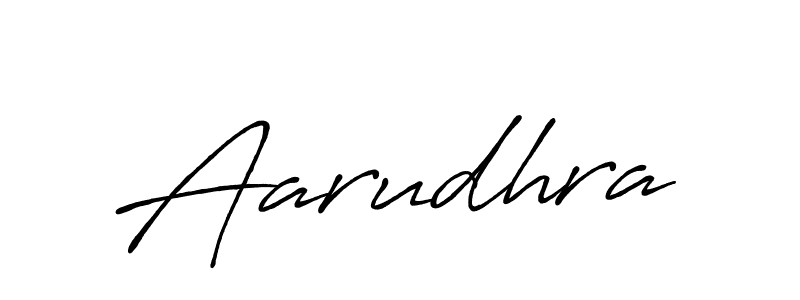 Make a beautiful signature design for name Aarudhra. With this signature (Antro_Vectra_Bolder) style, you can create a handwritten signature for free. Aarudhra signature style 7 images and pictures png
