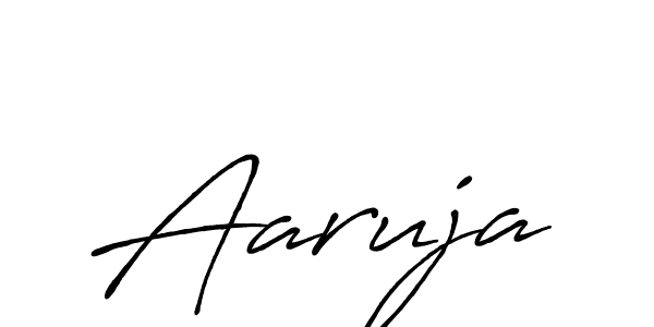 Make a beautiful signature design for name Aaruja. With this signature (Antro_Vectra_Bolder) style, you can create a handwritten signature for free. Aaruja signature style 7 images and pictures png