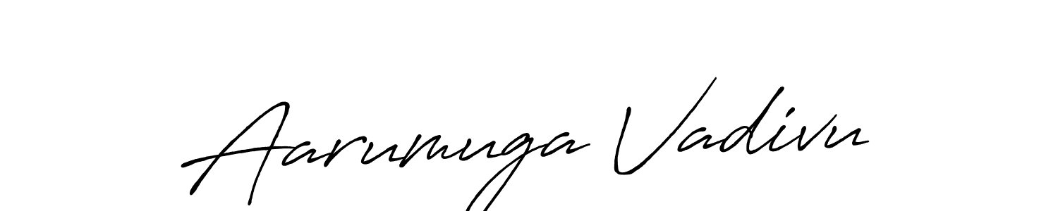 Make a beautiful signature design for name Aarumuga Vadivu. Use this online signature maker to create a handwritten signature for free. Aarumuga Vadivu signature style 7 images and pictures png