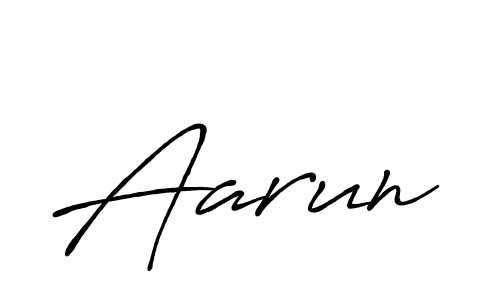 Design your own signature with our free online signature maker. With this signature software, you can create a handwritten (Antro_Vectra_Bolder) signature for name Aarun. Aarun signature style 7 images and pictures png