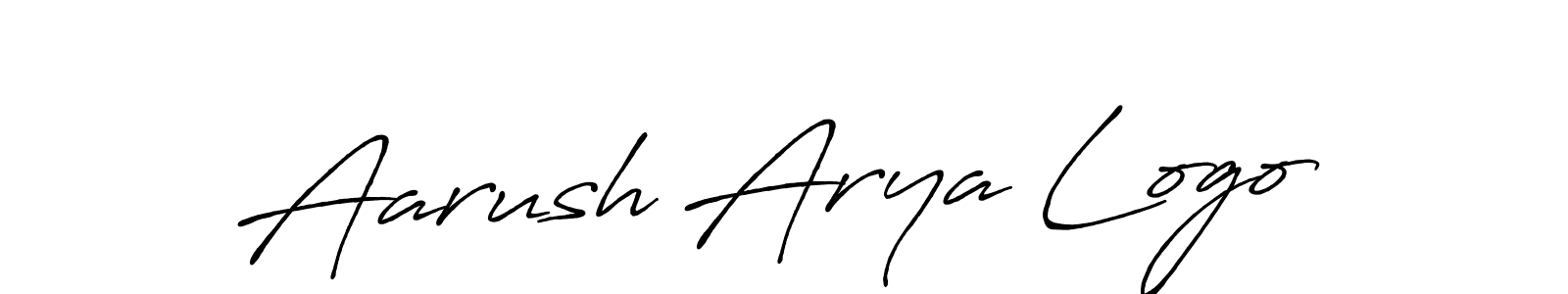 How to make Aarush Arya Logo name signature. Use Antro_Vectra_Bolder style for creating short signs online. This is the latest handwritten sign. Aarush Arya Logo signature style 7 images and pictures png