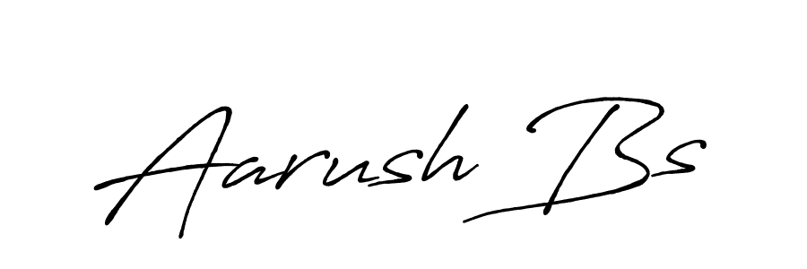 How to make Aarush Bs name signature. Use Antro_Vectra_Bolder style for creating short signs online. This is the latest handwritten sign. Aarush Bs signature style 7 images and pictures png