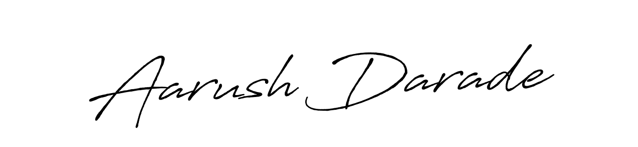 Also You can easily find your signature by using the search form. We will create Aarush Darade name handwritten signature images for you free of cost using Antro_Vectra_Bolder sign style. Aarush Darade signature style 7 images and pictures png