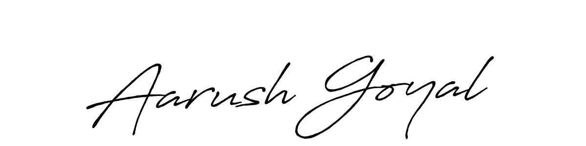 Design your own signature with our free online signature maker. With this signature software, you can create a handwritten (Antro_Vectra_Bolder) signature for name Aarush Goyal. Aarush Goyal signature style 7 images and pictures png