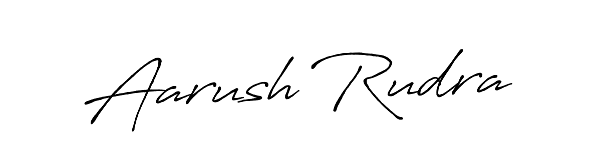 Also You can easily find your signature by using the search form. We will create Aarush Rudra name handwritten signature images for you free of cost using Antro_Vectra_Bolder sign style. Aarush Rudra signature style 7 images and pictures png