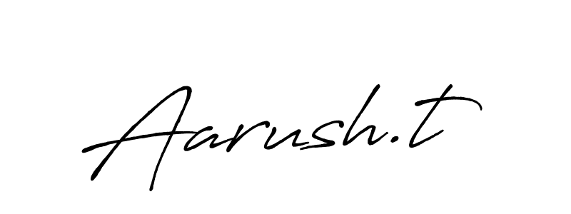 Also You can easily find your signature by using the search form. We will create Aarush.t name handwritten signature images for you free of cost using Antro_Vectra_Bolder sign style. Aarush.t signature style 7 images and pictures png